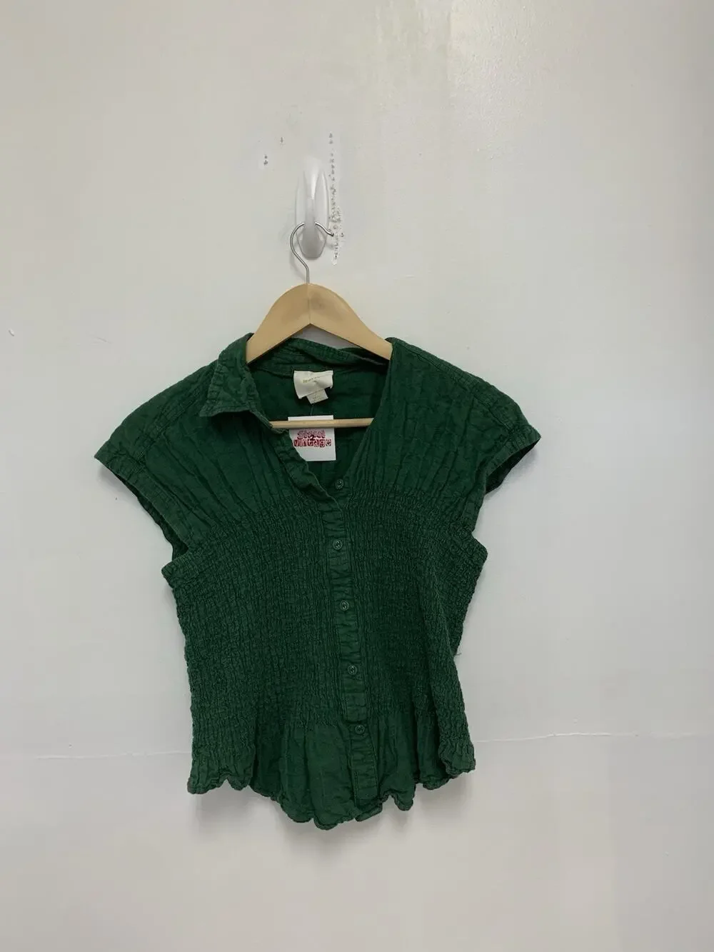 Anthropologie Maeve Bellamy Green Buttondown Size Small - Picture 1 of 4